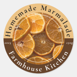 Homemade Customizable Marmalade Jam Sticker ラウンドシール