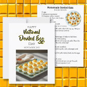 Homemade Deviled Eggs Recipe Card ポストカード