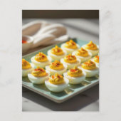 Homemade Deviled Eggs Recipe Card ポストカード (正面)