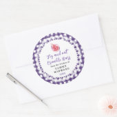 Homemade Fig and Oat Crumble Bars Label ラウンドシール (封筒)