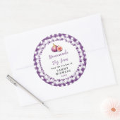Homemade Fig Jam Jar Label ラウンドシール (封筒)