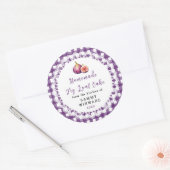 Homemade Fig Loaf Cake Label ラウンドシール (封筒)