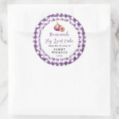 Homemade Fig Loaf Cake Label ラウンドシール (バッグ)