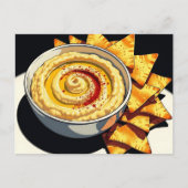 Homemade Garlic Hummus Recipe Card ポストカード (正面)