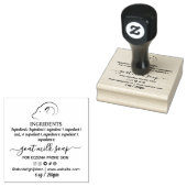  Homemade Goat's milk Soap Label  ラバースタンプ (押印)