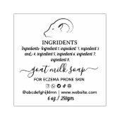  Homemade Goat's milk Soap Label  ラバースタンプ (インプリント)