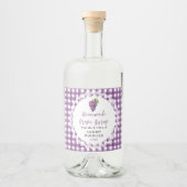 Homemade Grape Syrup Bottle Label リキュールボトルラベル (正面)
