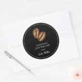 Homemade just for you coffee label ラウンドシール (封筒)