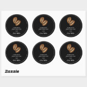 Homemade just for you coffee label ラウンドシール (シート)