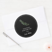 Homemade just for you rosemary label ラウンドシール (封筒)