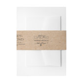 Homemade Kraft Soap Label Belly band with logo 招待状ベリーバンド (正面例)