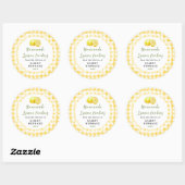 Homemade Lemon Cookie Label ラウンドシール (シート)