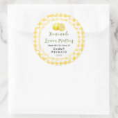 Homemade Lemon Muffin Label ラウンドシール (バッグ)