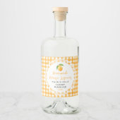 Homemade Mango Liqueur Bottle Label リキュールボトルラベル (正面)