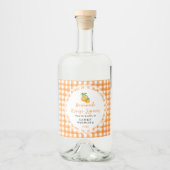 Homemade Orange Liqueur Label リキュールボトルラベル (正面)