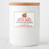Homemade Pasta Sauce Canned Food Label フードラベル (正面)