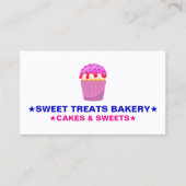 Homemade Pastry Chef | Cute Cake Bakery Logo  名刺 (正面)