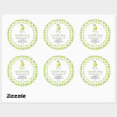 Homemade Pear Crumble Bar Label ラウンドシール (シート)