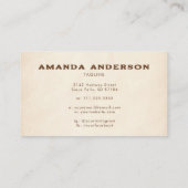 Homemade Pottery Ceramic Art Sculpt Clay Qr Code 名刺 (裏面)