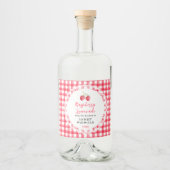 Homemade Raspberry Lemonade Label リキュールボトルラベル (正面)