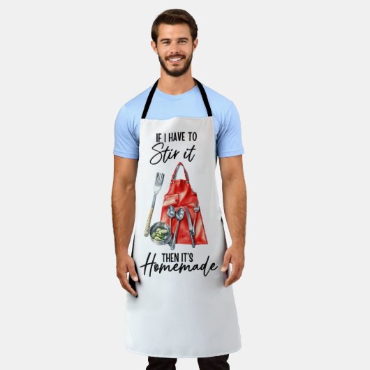 Homemade Sass エプロン (着用した状態)