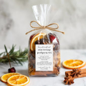 Homemade Stovetop Potpourri Gift Labels フードラベル