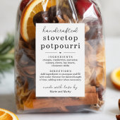 Homemade Stovetop Potpourri Gift Labels フードラベル