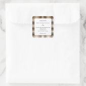 Homemade Vanilla Extract Bottle Ingredients Labels スクエアシール (バッグ)