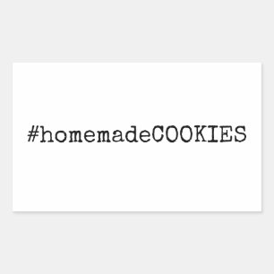 #homemadeCookies 長方形シール