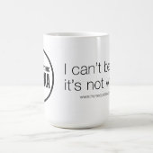 Homeopathicウォッカ-私はではないです水それを信じることができません コーヒーマグカップ (中央)