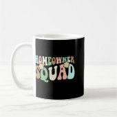 Homeowner Squad - New House Family Matching Groovy コーヒーマグカップ (左)