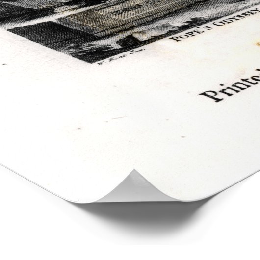 Homerによる「オデッセイ」のタイトルページ ポスター (角)