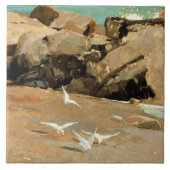 Homer - Rocky Coast and Gulls, fine art タイル (正面)