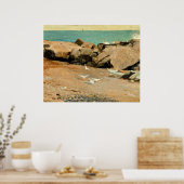 Homer - Rocky Coast and Gulls, fine art ポスター (キッチン)