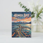 Homer Spit Alaska Postcard ポストカード (スタンド正面)