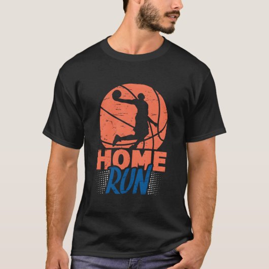 Homerun Basketball Baseball Mash Up Hilarious Non  Tシャツ (正面)