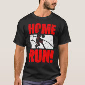 HomeRun Basketball Baseball Mash Up Hilarious Non  Tシャツ (正面)