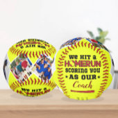 Homerun Coach Thank You Gift写真とカスタム名前 ソフトボール