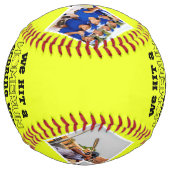 Homerun Coach Thank You Gift写真とカスタム名前 ソフトボール (裏面)