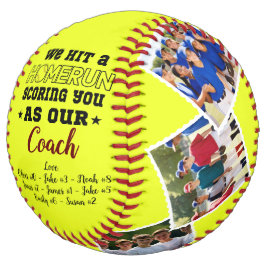 Homerun Coach Thank You Gift写真とカスタム名前 ソフトボール
