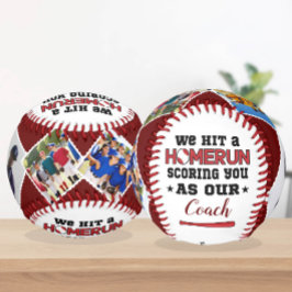 Homerun Coach Thank You Gift写真とカスタム名前 野球ボール
