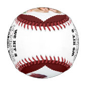 Homerun Mom Mother's Dayカスタム Photo from Kids 野球ボール (裏面)