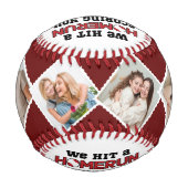 Homerun Mom Mother's Dayカスタム Photo from Kids 野球ボール (裏面)