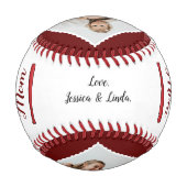 Homerun Mom Mother's Dayカスタム Photo from Kids 野球ボール (正面)