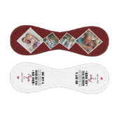 Homerun Papa父の日の写真カスタムと名前 野球ボール (パネル)