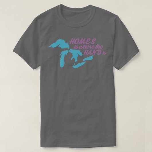 HOMESは手がある場所 Tシャツ (デザイン正面)