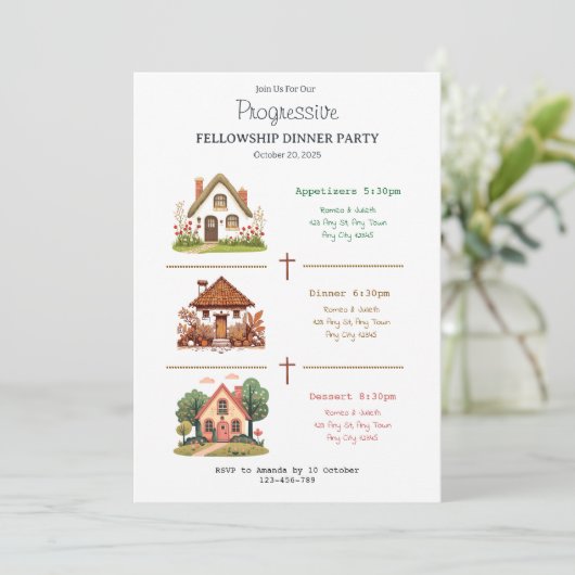 Homes Progressive Fellowship Dinner Invitation 招待状 (スタンド正面)
