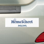 Homeschoolのお母さん バンパーステッカー (車上)
