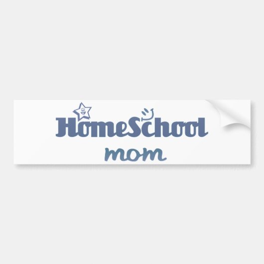 Homeschoolのお母さん バンパーステッカー (正面)