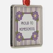 Homeschoolのオーナメントに誇りを持った メタルオーナメント (右)
